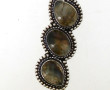 Pendentif en argent et labradorite sur c