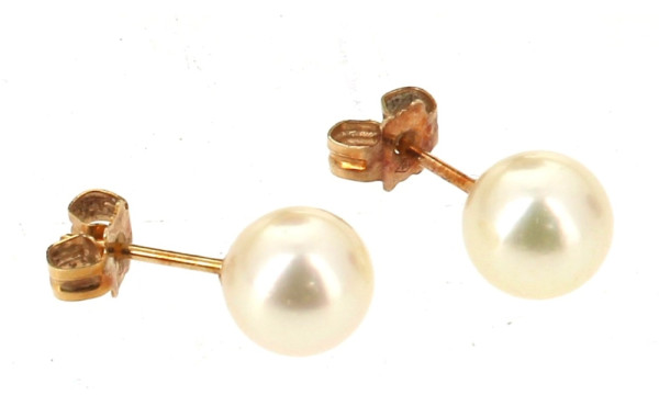 Paire de puces d'oreilles en or jaune 75