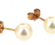 Paire de puces d'oreilles en or jaune 75