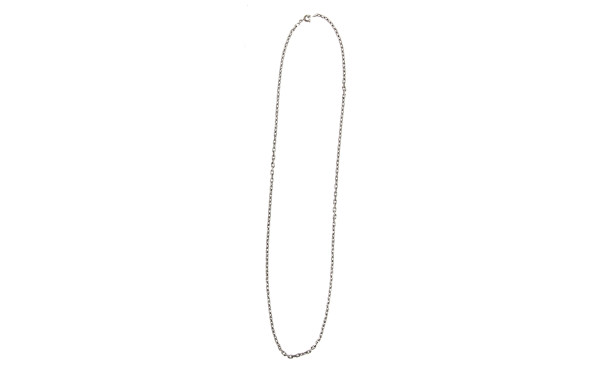 Chaîne en argent, poinçon crabe, poids 1