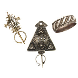 MAROC - Lot de 3 bijoux berbères des ann