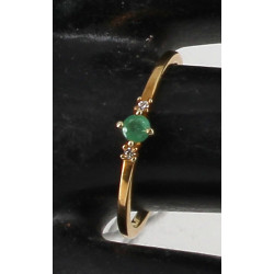 Bague en vermeil 925ème sertie d'un chry
