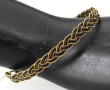 Bracelet en or jaune et poils d'éléphant