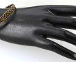 Bracelet en or jaune et poils d'éléphant