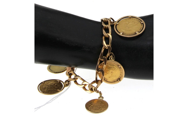 Bracelet en or jaune 18 carats serti de 
