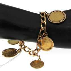 Bracelet en or jaune 18 carats serti de 