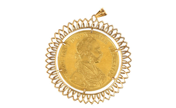 Pièce de 4 ducats or 1915 (13,769 grs, 
