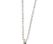 Pendentif en grenat et argent sur chaîne