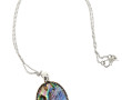 Pendentif en argent et coquille d'ormeau