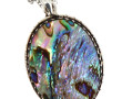 Pendentif en argent et coquille d'ormeau