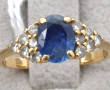 Bague en or jaune 18 carats, poinçon têt