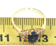 Bague en or jaune 18 carats, poinçon têt