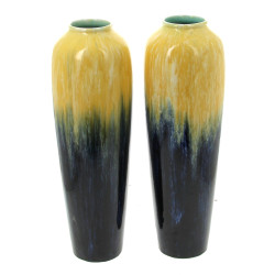 BOCH LA LOUVIERE - Paire de haut vases e