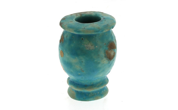 Petit pot ancien en céramique à glaçure 