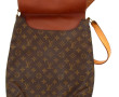 VUITTON - Sac vintage en toile siglée et