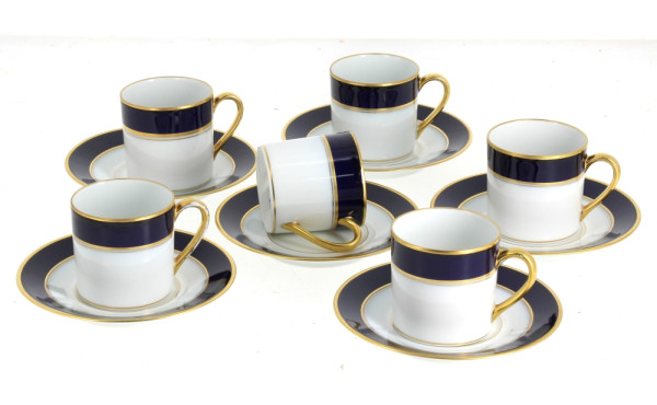 LIMOGES - Manufacture BERNARDAUD - 6 tas