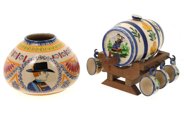 HENRIOT Quimper - Vase boule en faïence 