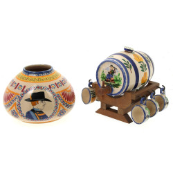 HENRIOT Quimper - Vase boule en faïence 