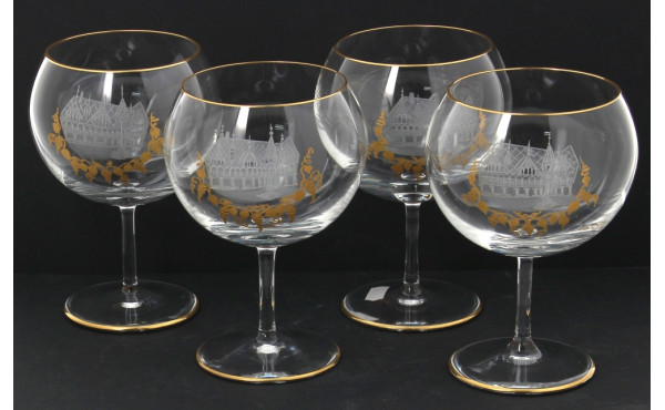 4 verres à dégustation Bourgogne en cris