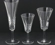 Service de verres à pied en cristal anné