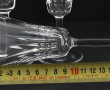 Service de verres à pied en cristal anné
