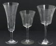 Eléments de service de verres à pied en 