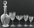 8 coupes à champagne anciennes en crista