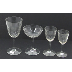 Eléments de service de verres à pied anc