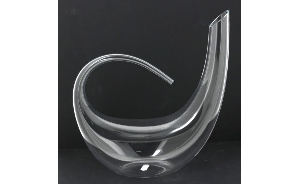 Originale carafe en verre soufflé, H 29,
