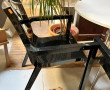 3 fauteuils en polycarbonate noir modèle