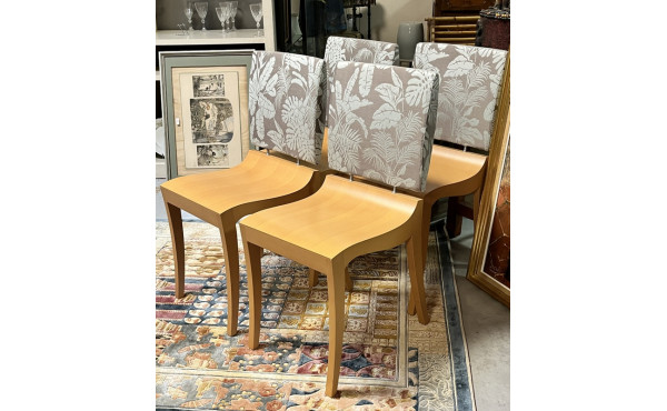 LIGNE ROSET - 4 chaises avec haut du do