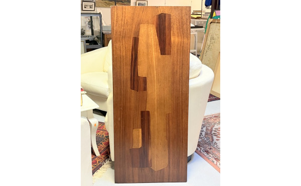 Panneau en bois marqueté à thème abstrai