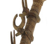 Pipe cérémonielle africaine en métal, pe