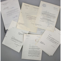 AUTOGRAPHES - Lot de correspondances ave