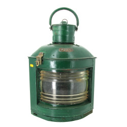 Grande lanterne de marine peinte en verr