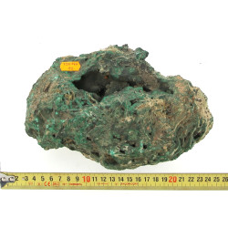 MALACHITE - Bloc de malachite brute L 25