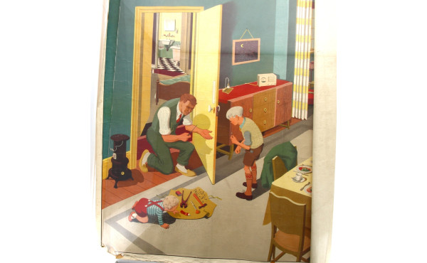 PLANCHES PEDAGOGIQUES - Lot de 7 planche