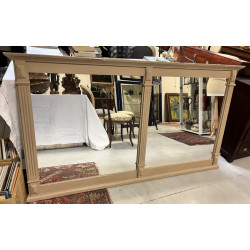 Important miroir à encadrement en bois p