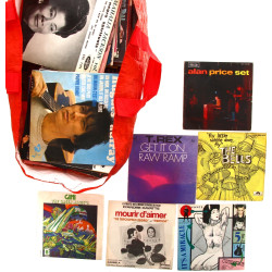 Lot bien garni de disques 45 t années 60