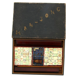MAJONG - Jeu de majong en coffret, époqu
