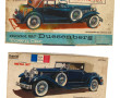 GABRIEL - Lot de 2 maquettes de voiture 