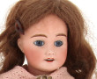 Poupée tête porcelaine, nuque marquée "F