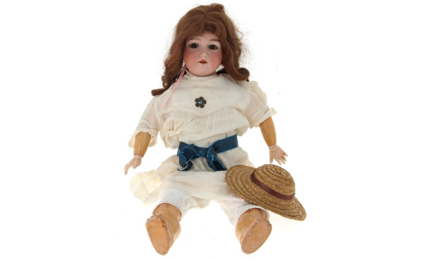Poupée allemande ancienne tête porcelain