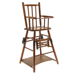 Chaise haute de poupée, début Xxème
