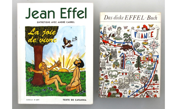 Jean EFFEL - Lot de 2 livres illustrés "