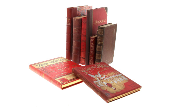 Ensemble de livres reliés XIXe deb Xxe d