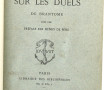 BRANTOME "Discours sur les duels". Pari