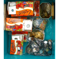 Lot de pièces de monnaie en métal: Franc