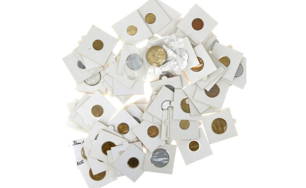 Lot de monnaies en francs divers Xxe sou
