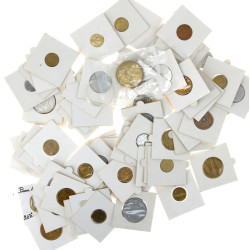 Lot de monnaies en francs divers Xxe sou